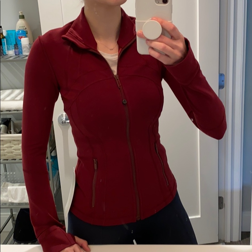 Lululemon define jacket red size 4 new no tags